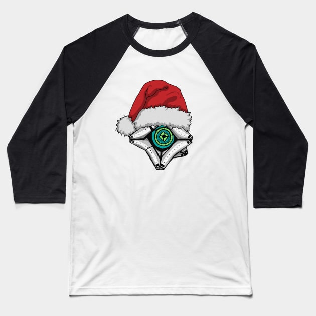 Christmas Ghost Baseball T-Shirt by Astrablink7